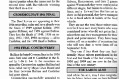 Crossmolina Deelrovers 2000 - Match Program