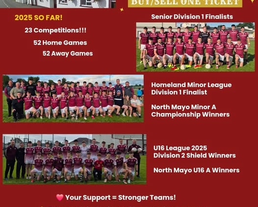 Less Than 3 Weeks to Go — Support Crossmolina Deel Rovers & Win Big!