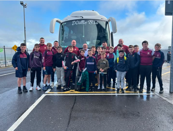 U12 Crossmolina Deel Rovers outside Knock airport